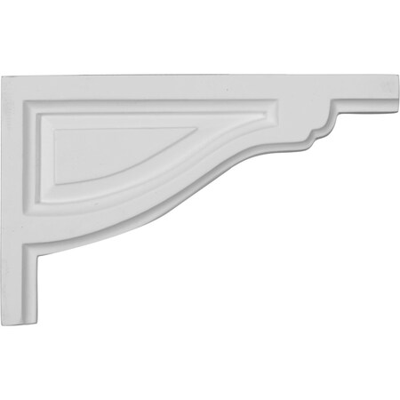 Ekena Millwork 8"W x 5"H x 1/2"D Small Traditional Stair Bracket, Right SB08X05TR-R